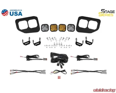 Diode Dynamics Stage Series Fog Pocket Mounting Brackets Ford Super Duty F250 | F350 | F450 | F550 2020-2022 - DD7575P