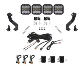 Diode Dynamics SS5 Grille CrossLink Lightbar Kit Pro White Combo Ram 1500 2019-2023