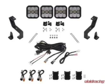 Diode Dynamics SS5 Grille CrossLink Lightbar Kit Pro Yellow Combo Ram 1500 2019-2023 - DD7611