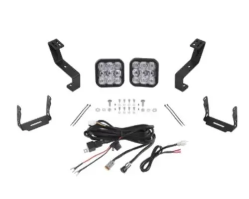 Diode Dynamics SS5 Bumper LED Pod Light Kit Sport White Combo Ram 1500 2019-2023 - DD7613