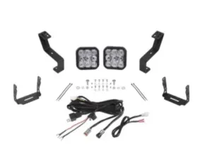Diode Dynamics SS5 Bumper LED Pod Light Kit Pro White Driving Ram 1500 2019-2023