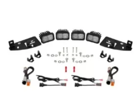 Diode Dynamics SSC2 LED Fog Pocket Kit White Sport Ram 1500 2019-2023