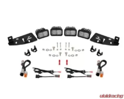 Diode Dynamics SSC2 LED Fog Pocket Kit Yellow Sport Ram 1500 2019-2023 - DD7623