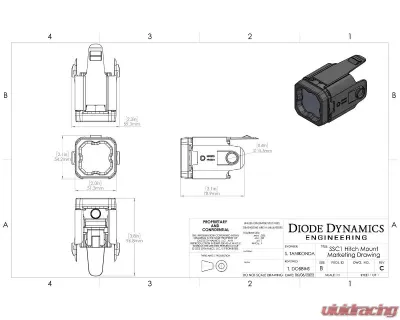 Diode Dynamics C1R Hitch Mount LED Pod Reverse Kit GMC Sierra 1500 2019-2023 - DD7646