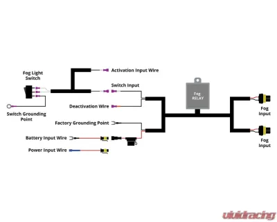 Diode Dynamics Add-On DT 2-Pin Foglight Wiring Harness - DD4109