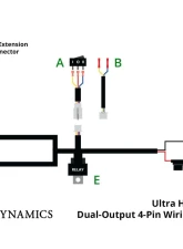 Diode Dynamics Ultra Heavy Duty Dual Output 4-pin Wiring Harness                                     - DD4124 - Image 6