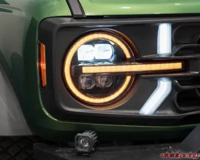 Diode Dynamics Sequential LED Projector Headlights (Pair) Ford Bronco | Raptor 2021-2024 - FL0020