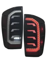 Diode Dynamics Red Pair LED Tail Lights Pair Toyota Tacoma 2016-2023                                     - FL0019 - Image 2