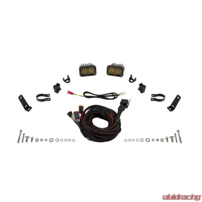 Diode Dynamics 1.75" 7.7 Watts SSC2 Sport Stage Series Roll Bar Chase Light Kit Polaris RZR Trail 2021-2024 - DD7736