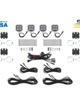 Diode Dynamics 75 Im RGBW M8 Stage Series SXS Rock Light Installer Kit Honda Talon | Polaris XP | Trail 2014-2024                                     - DD7751 - Image 4