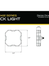 Diode Dynamics 75 Im RGBW M8 Stage Series SXS Rock Light Installer Kit Honda Talon | Polaris XP | Trail 2014-2024                                     - DD7751 - Image 5