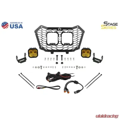 Diode Dynamics Stage Series LED Grille Bracket Kit Honda Talon 2022-2024 - DD7898