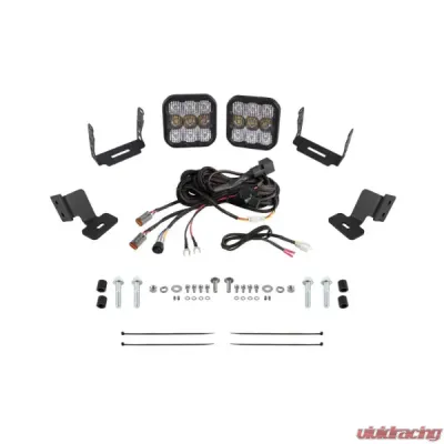 Diode Dynamics 5" SS5 Pro Stage Series A-Pillar Pod Kit Honda Talon 2019-2024 - DD7914
