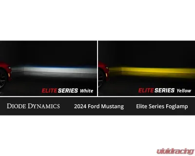 Diode Dynamics Elite Series Add-On Fog Lamp Kit White Ford Mustang EcoBoost 2024+ - DD7959