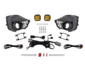 Diode Dynamics SS3 Add-On Fog Lamp Kit Yellow Pro Ford Mustang GT 2024+