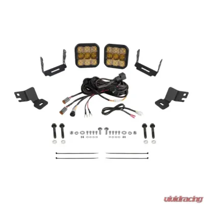 Diode Dynamics 5" SS5 Pro Stage Series A-Pillar Pod Kit Polaris RZR XP 2019-2023 - DD8087