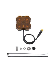 Diode Dynamics Stage Series Single-Color LED Amber Rock Light with M8 Connector                                     - DD7436 - Image 5