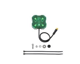Diode Dynamics Stage Series Single-Color Green LED Rock Light with M8 Connector