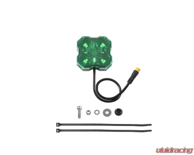 Diode Dynamics Stage Series Single-Color Green LED Rock Light with M8 Connector - DD7438