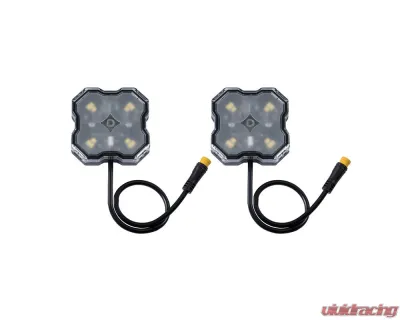 Diode Dynamics 2-Pack Stage Series Single-Color Red LED Rock Light with M8 Connector - DD7458