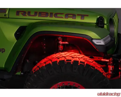 Diode Dynamics 2-Pack Stage Series Single-Color Red LED Rock Light with M8 Connector - DD7458