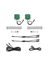 Diode Dynamics 2-Pack Stage Series Single-Color Green LED Rock Light with M8 Connector                                     - DD7459 - Image 5