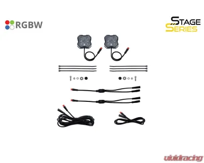 Diode Dynamics 2-Pack Stage Series RGBW LED Rock Light - DD7461
