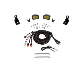 Diode Dynamics C2 2.0 Yellow Combo Sport Stage Series Ditch Light Kit Ford Maverick 2022-2024