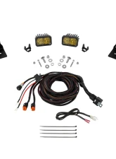 Diode Dynamics C2 2.0 Pro Yellow Combo Stage Series Ditch Light Kit Ford Maverick 2022-2024                                     - DD7761 - Image 4