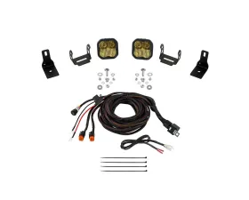 Diode Dynamics Stage Series Ditch Light Kit SS3 Sport Yellow Combo Ford Maverick 2022+