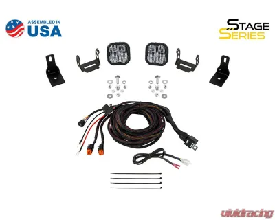 Diode Dynamics Stage Series Ditch Light Kit SS3 Sport Yellow Combo Ford Maverick 2022+ - DD7763