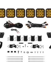 Diode Dynamics SS5 6-Pod CrossLink Sport Yellow Driving Lightbar Kit w/ Roof Rack Brackets Prinsu | Sherpa                                     - DD7819 - Image 7