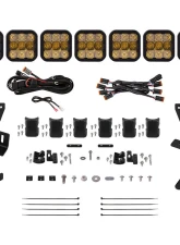 Diode Dynamics SS5 7-Pod CrossLink Sport Yellow Combo Lightbar Kit w/ Roof Rack Brackets Prinsu | Sherpa                                     - DD7825 - Image 7