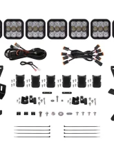 Diode Dynamics SS5 7-Pod CrossLink Pro White Combo Lightbar Kit w/ Roof Rack Brackets Prinsu | Sherpa                                     - DD7828 - Image 7