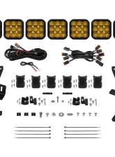 Diode Dynamics SS5 7-Pod CrossLink Pro Yellow Driving Lightbar Kit w/ Roof Rack Brackets Prinsu | Sherpa                                     - DD7831 - Image 7