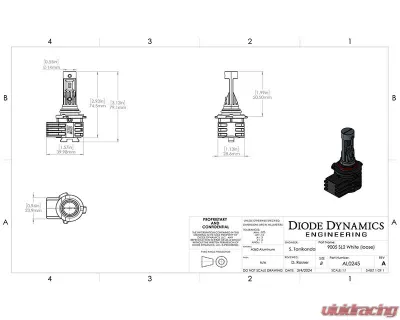 Diode Dynamics 9005/9011/H10 White SL2 LED Bulb - DD0463S