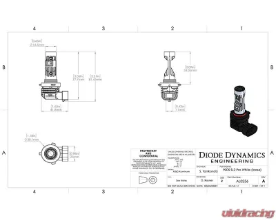 Diode Dynamics 9005/9011/H10 White SL2 Pro LED Bulb - DD0481S