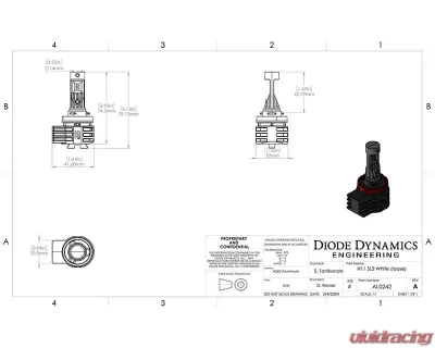 Diode Dynamics H11/H8/H9 Pair White SL2 Pro LED Bulbs - DD0483P