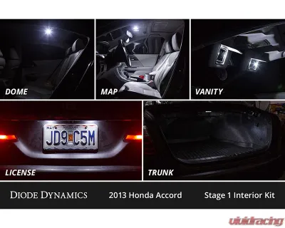 Diode Dynamics Cool White Stage 2 Interior LED Kit Honda Accord 2013-2017 - DD0494