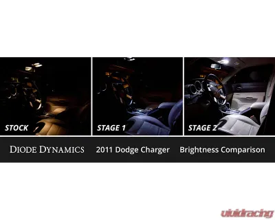 Diode Dynamics Cool White Stage 1 Interior LED Kit Dodge Charger 2011-2023 - DD0495