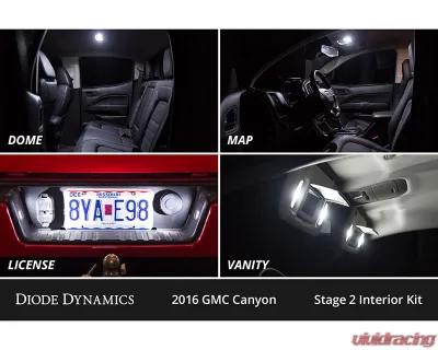 Diode Dynamics Cool White Stage 2 Interior LED Kit GMC Canyon 2015-2022 - DD0498