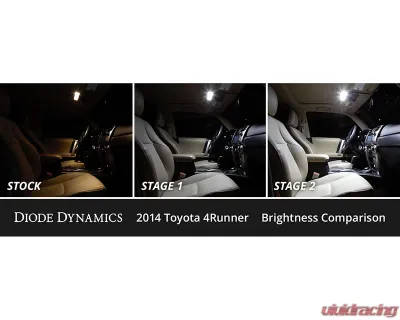 Diode Dynamics Cool White Stage 1 Interior LED Kit Toyota 4Runner 2010-2024 - DD0499