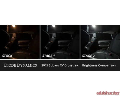 Diode Dynamics Cool White Stage 1 Interior LED Kit Subaru XV Crosstrek 2013-2016 - DD0509