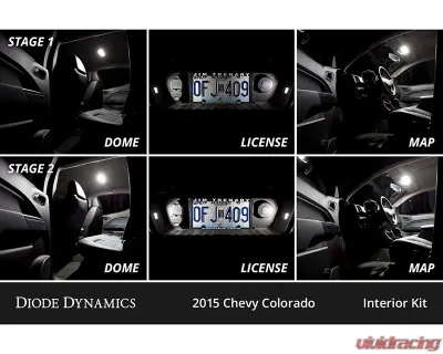 Diode Dynamics Cool White Stage 1 Interior LED Kit Chevrolet Colorado 2015-2022 - DD0511