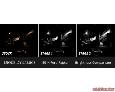 Diode Dynamics Cool White Stage 1 Interior LED Kit Ford F-150 Raptor 2010-2014 - DD0521