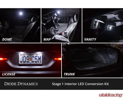 Diode Dynamics Cool White Stage 1 Interior LED Kit Toyota Camry 2007-2011 - DD0525