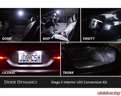 Diode Dynamics Cool White Stage 1 Interior LED Kit Toyota Camry 2007-2011 - DD0525