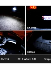Diode Dynamics Cool White Stage 1 Interior LED Kit Infiniti G37 Sedan 2007-2013                                     - DD0527 - Image 5