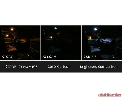 Diode Dynamics Cool White Stage 2 Interior LED Kit Kia Soul 2010-2013 - DD0532