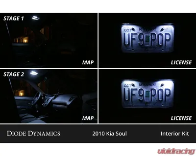 Diode Dynamics Cool White Stage 2 Interior LED Kit Kia Soul 2010-2013 - DD0532
